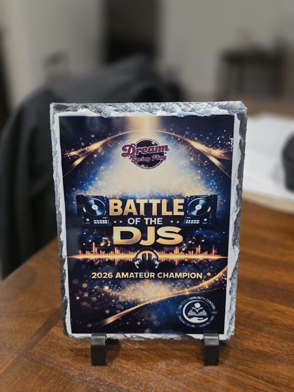 2026 Dream Spring Fling Battle of the DJs Amateur Champion award earned by DJ Maina B